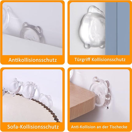 Türstopper 10 Stück Wand Türpuffer Transparent Selbstklebend Silikon
