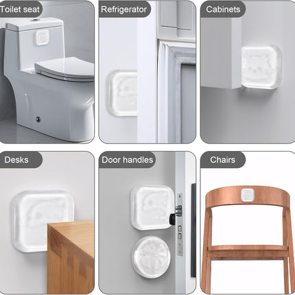 Türstopper 10 Stück Wand Türpuffer Transparent Selbstklebend Silikon