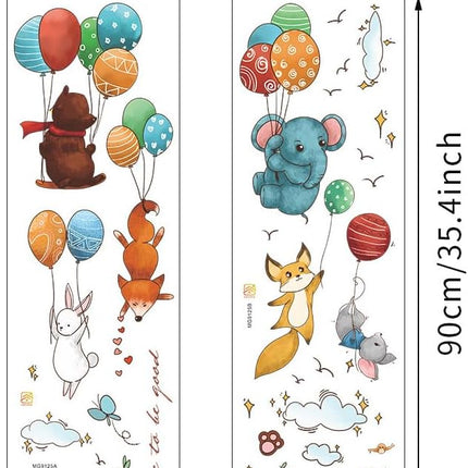 Wandtattoo Waldtiere & Ballons – Wanddeko fürs Kinderzimmer
