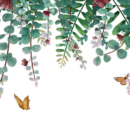 Wandtattoo Wandaufkleber Fensteraufkleber Wandsticker Efeu Hängende Ranken Blätter Blumen