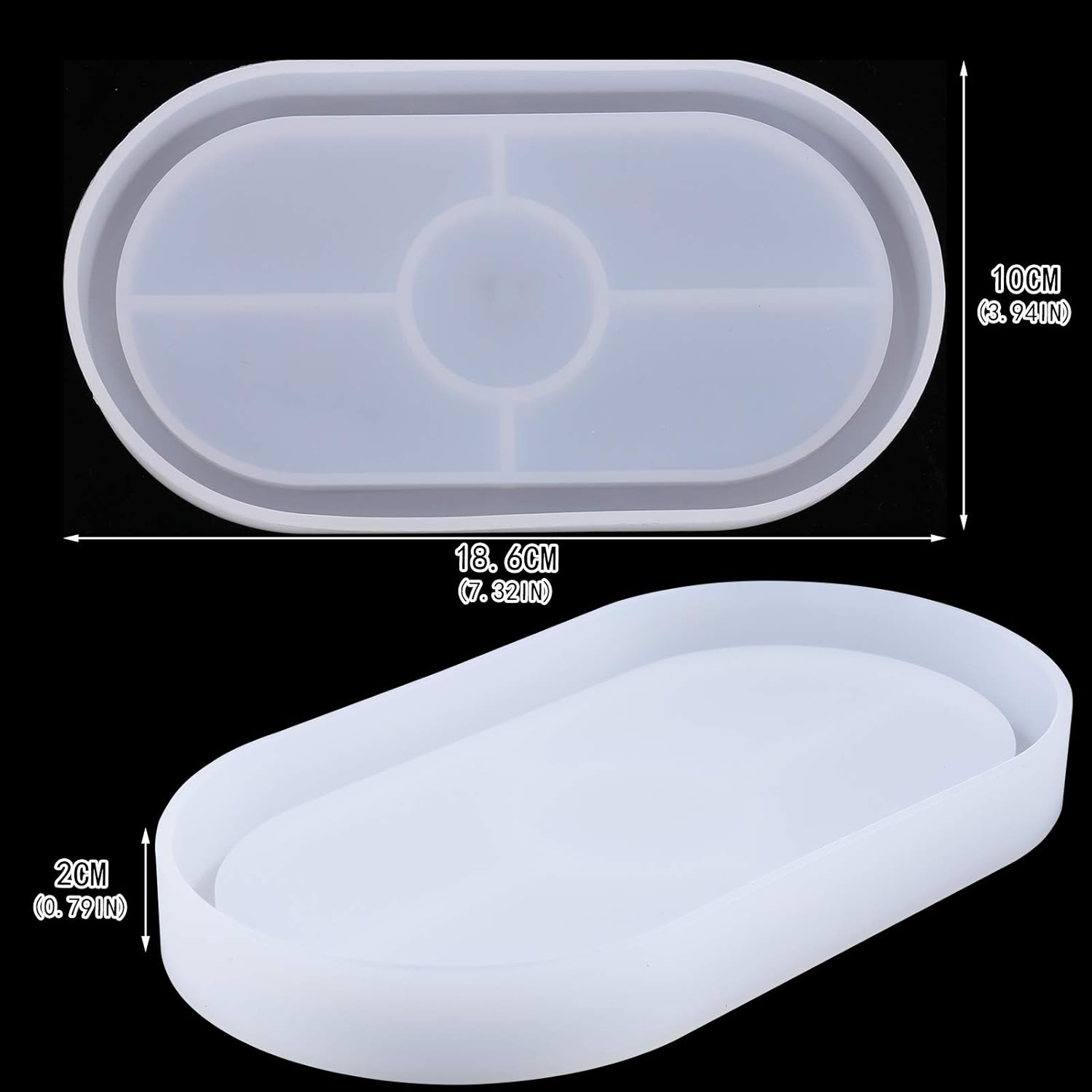 2 Stück Silikonformen Gießform Untersetzer