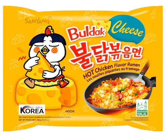 SAMYANG Buldak Hot Chicken Ramen Cheese Flavour 140g
