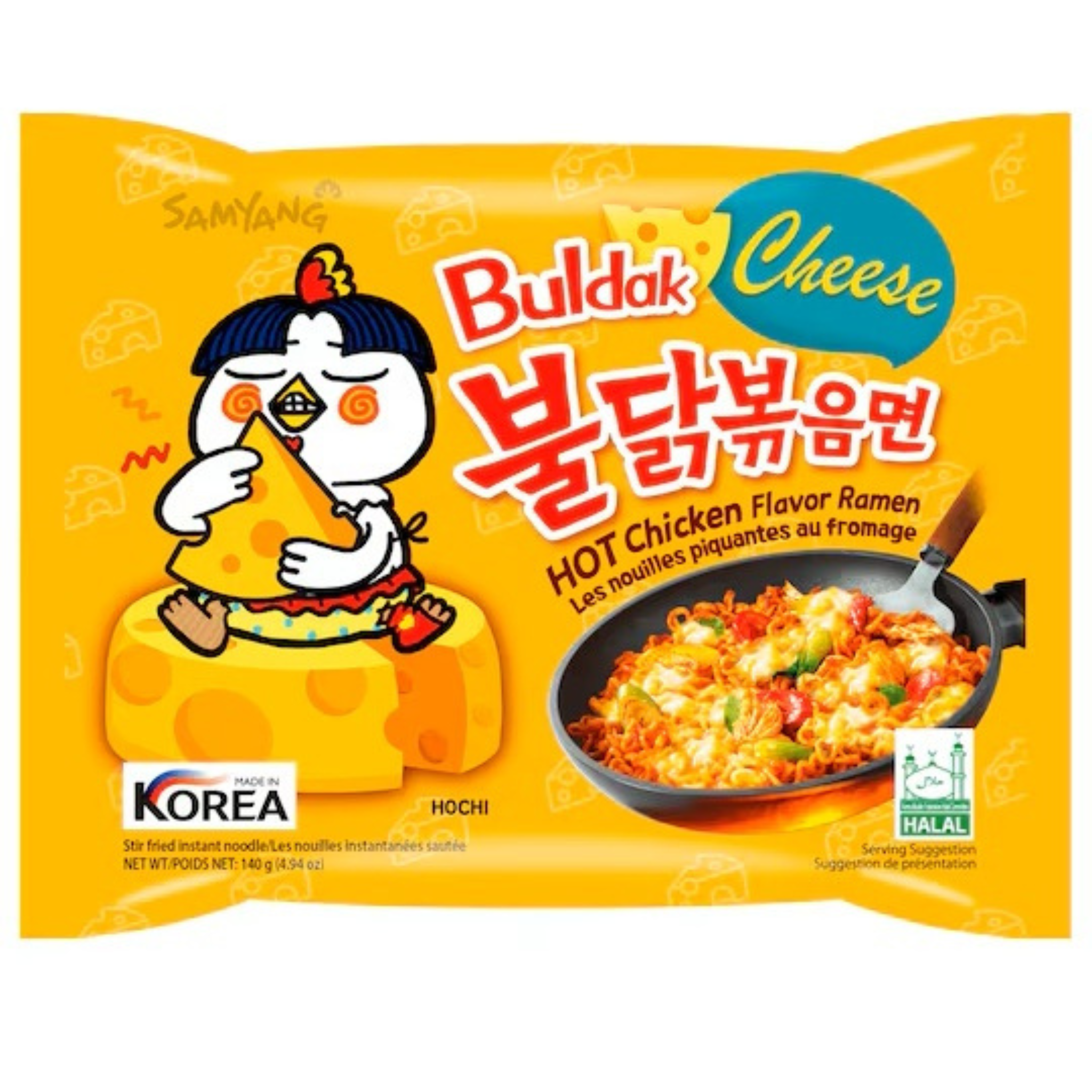 Samyang Buldak Hot Chicken Ramen Cheese Flavour 140g