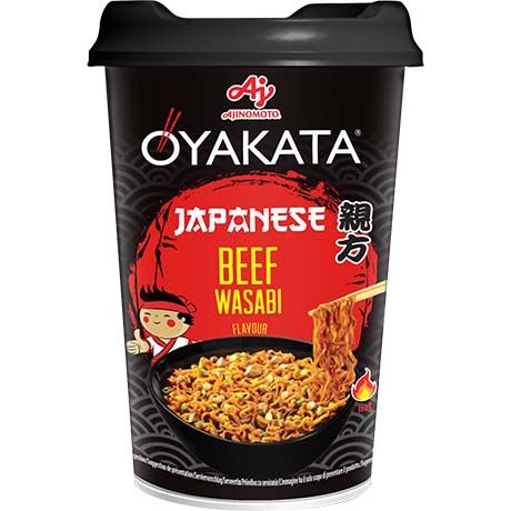 Ajinomoto OYAKATA Instantnudeln Yakisoba CUP Japanese Rind Wasabi 93g