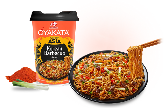 Ajinomoto OYAKATA Instantnudeln Yakisoba CUP Koreanisches BBQ 93g