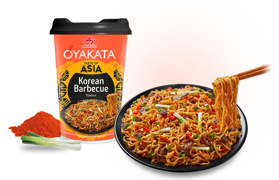 Ajinomoto OYAKATA Instantnudeln Yakisoba CUP Koreanisches BBQ 93g