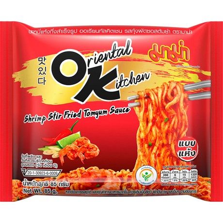 MAMA Instantnudeln OK Bratnudeln Stir-Fried Tom Yum Garnelen 85g