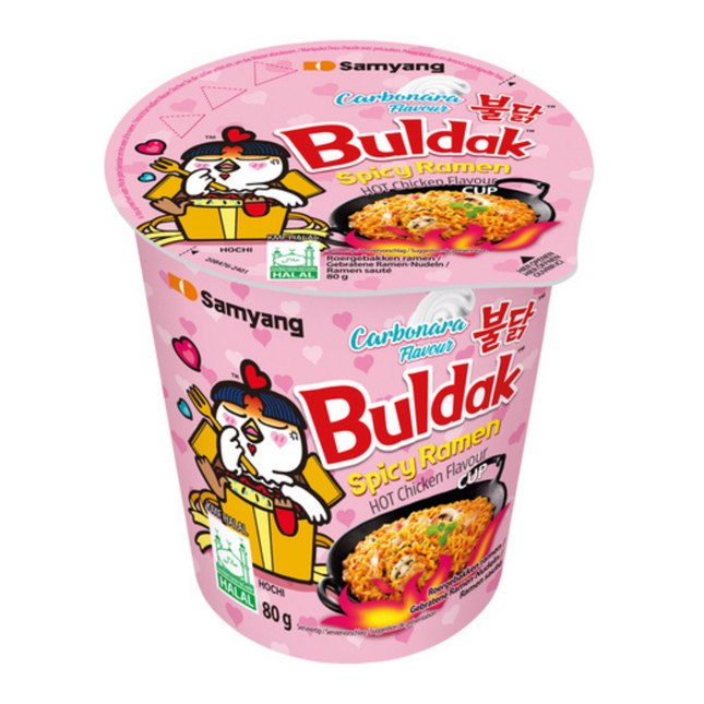 Samyang Buldak Hot Chicken Ramen Carbonara Cup 80g