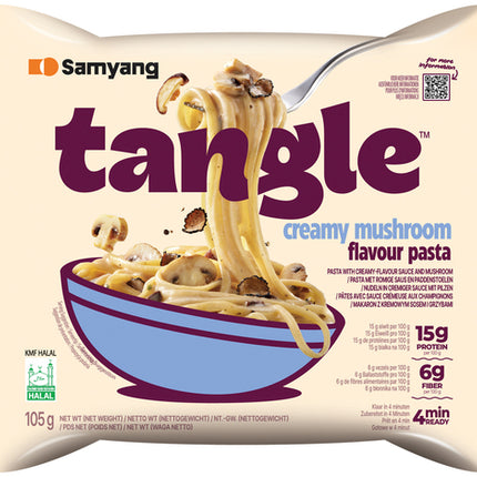 SAMYANG Tangle Pasta mit Creamy Mushroom Pilzrahmsauce 105g