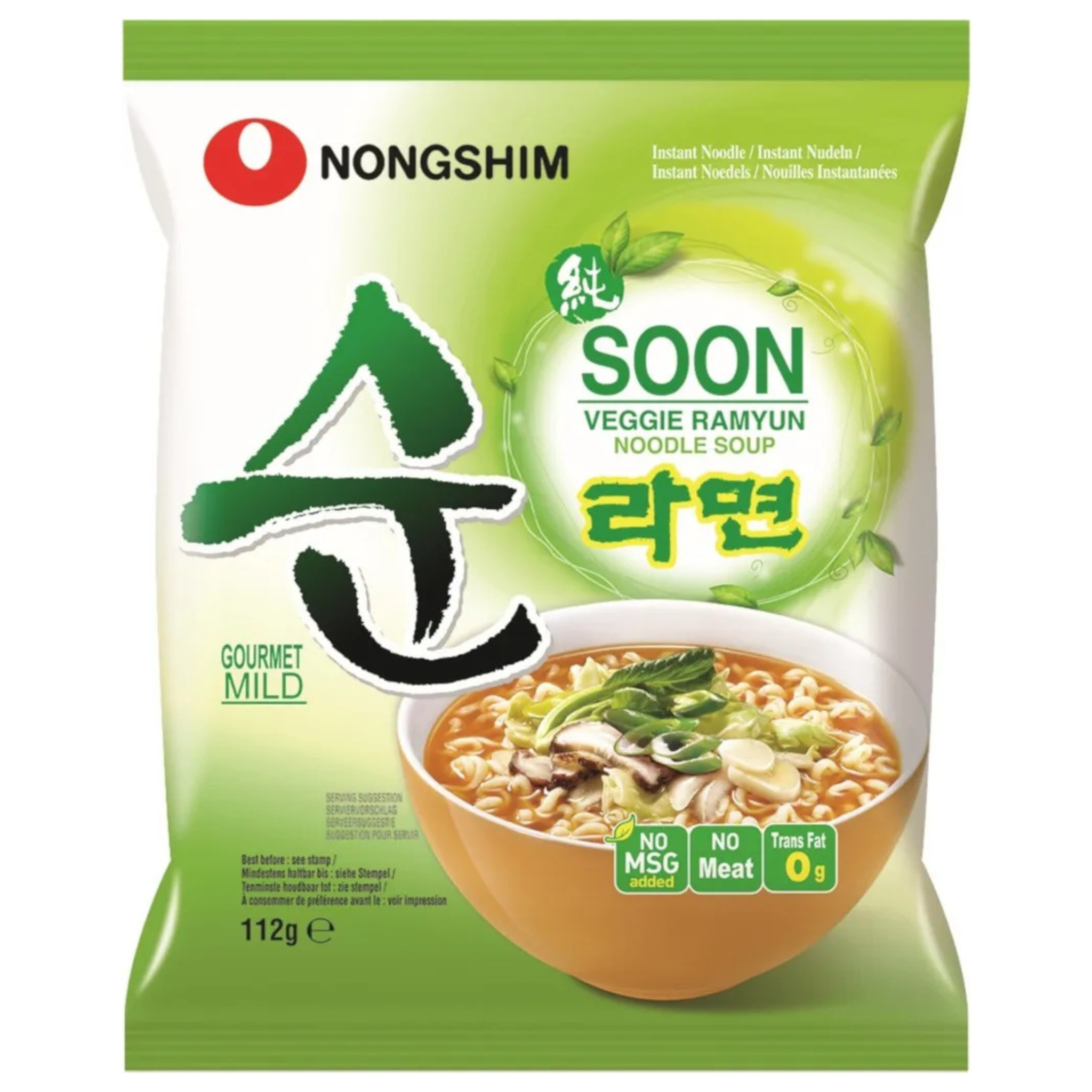 Nongshim Instantnudeln Soon Veggie Ramyun 112g
