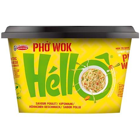 ACECOOK Pho Wok Hello in Bowl Instant Reisnudeln Huhn 76g