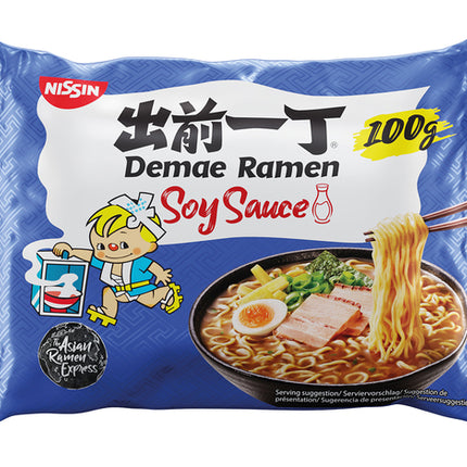 NISSIN Demae Ramen Instantnudeln Soy Sauce 100g