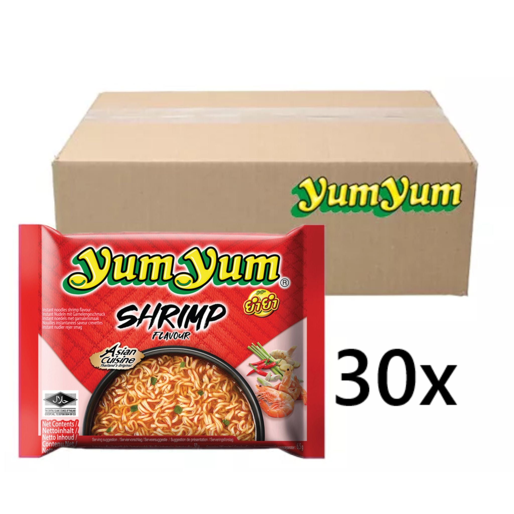 YumYum Instantnudeln Garnelen 60g (30er-Pack)