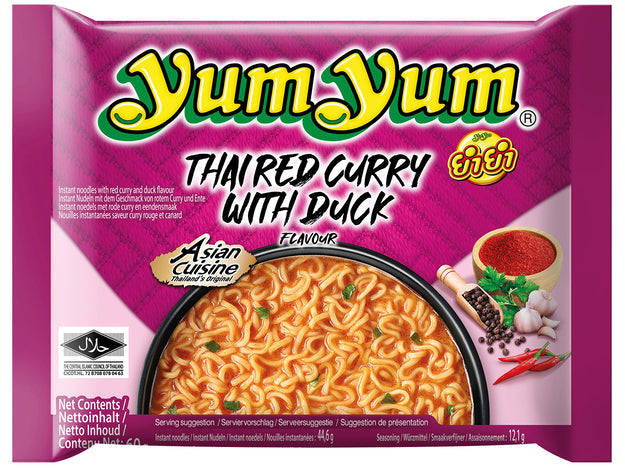 YumYum Instantnudeln Thai Red Curry Ente 60g (30er-Pack)