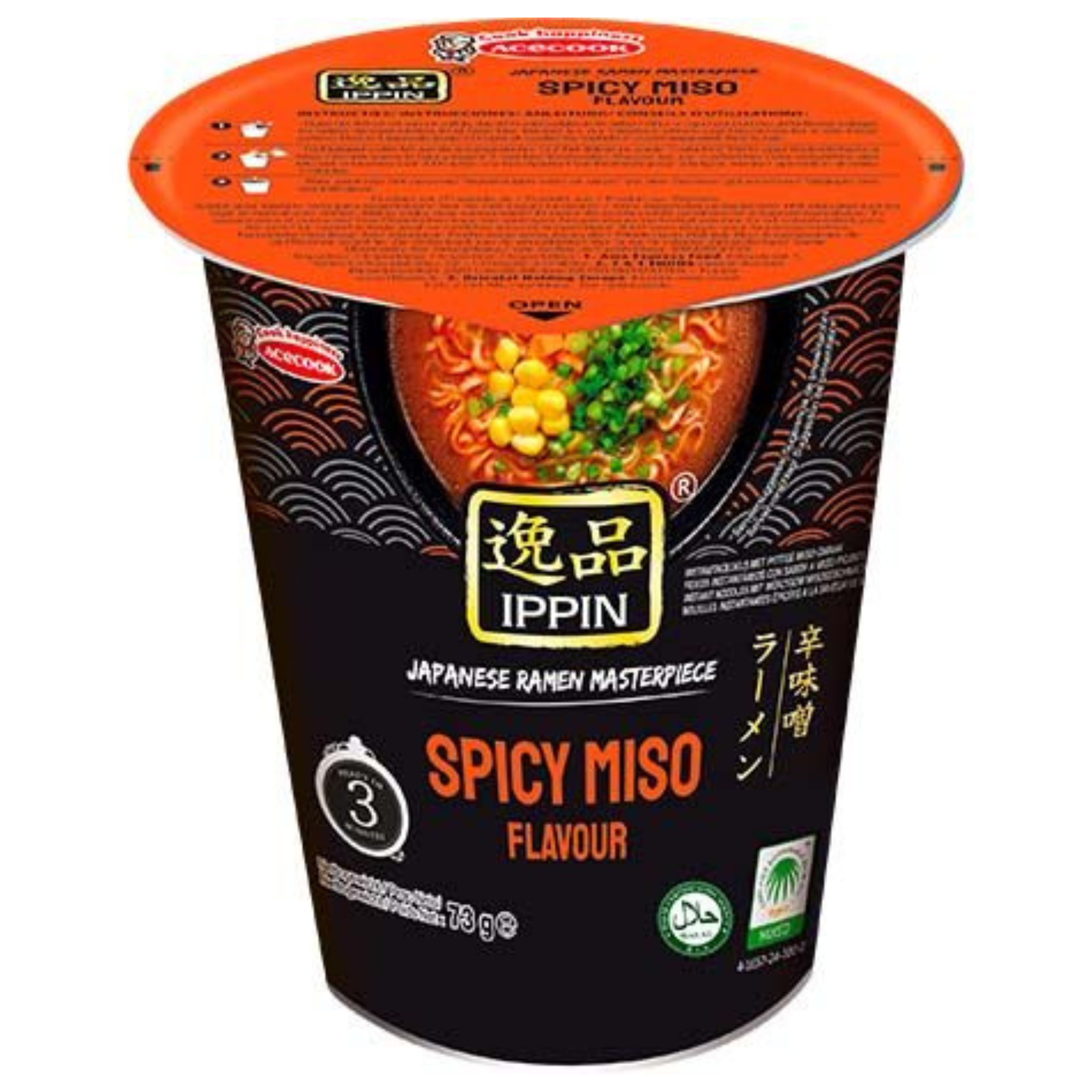Acecook Ippin Instantnudeln Ramen Spicy Miso Cup 73g