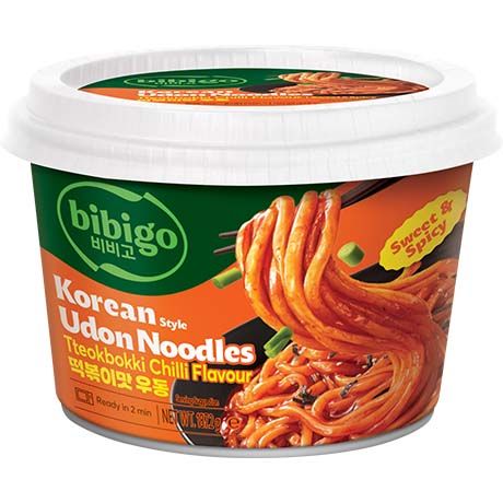bibigo Korean Style Udon Topokki Chili Cup 187,2g