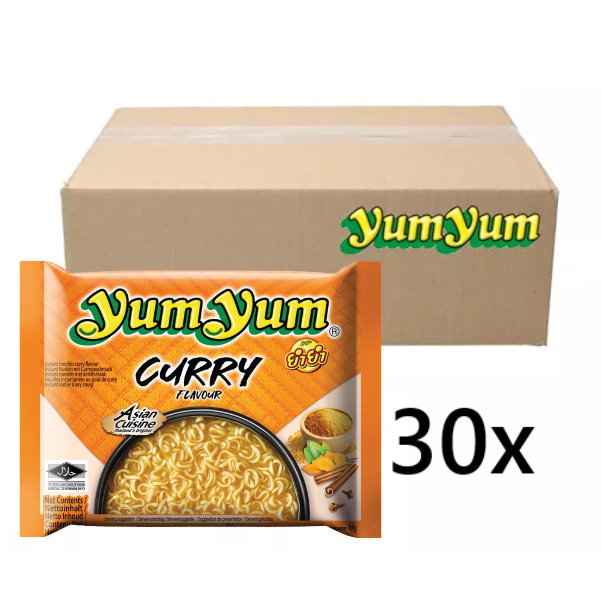 YumYum Instantnudeln Curry 60g (30er-Pack)