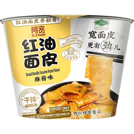 BAIJIA A-Kuan Breite Nudeln mit Sesampaste Cup 115g