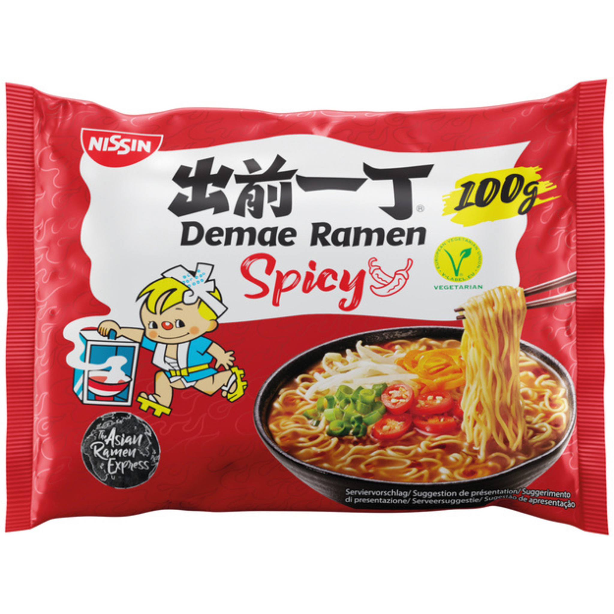 Nissin Demae Ramen Instantnudeln Spicy 100g