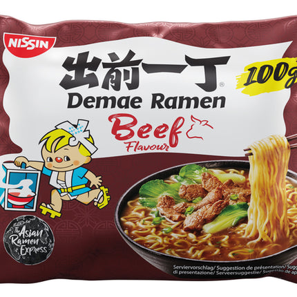 NISSIN Demae Ramen Instantnudeln Rind 100g