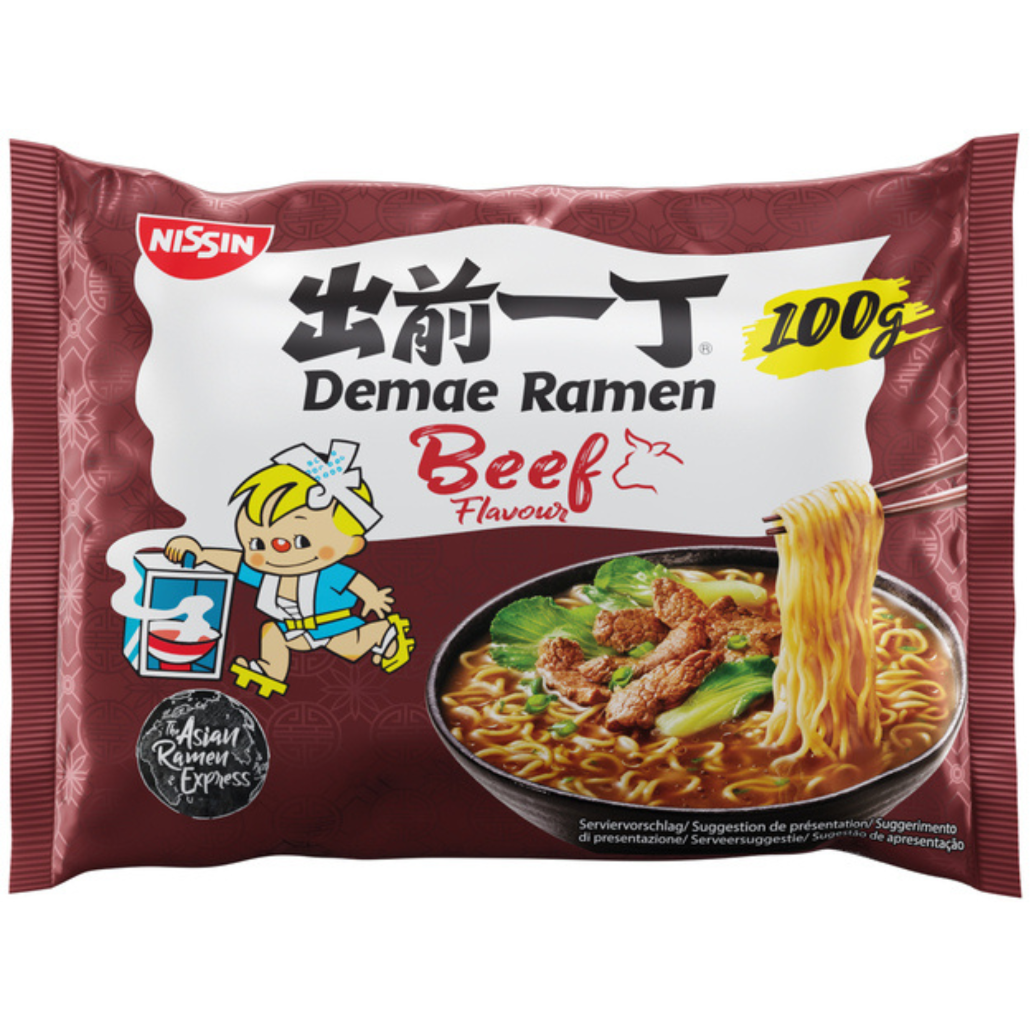 Nissin Demae Ramen Instantnudeln Rind 100g
