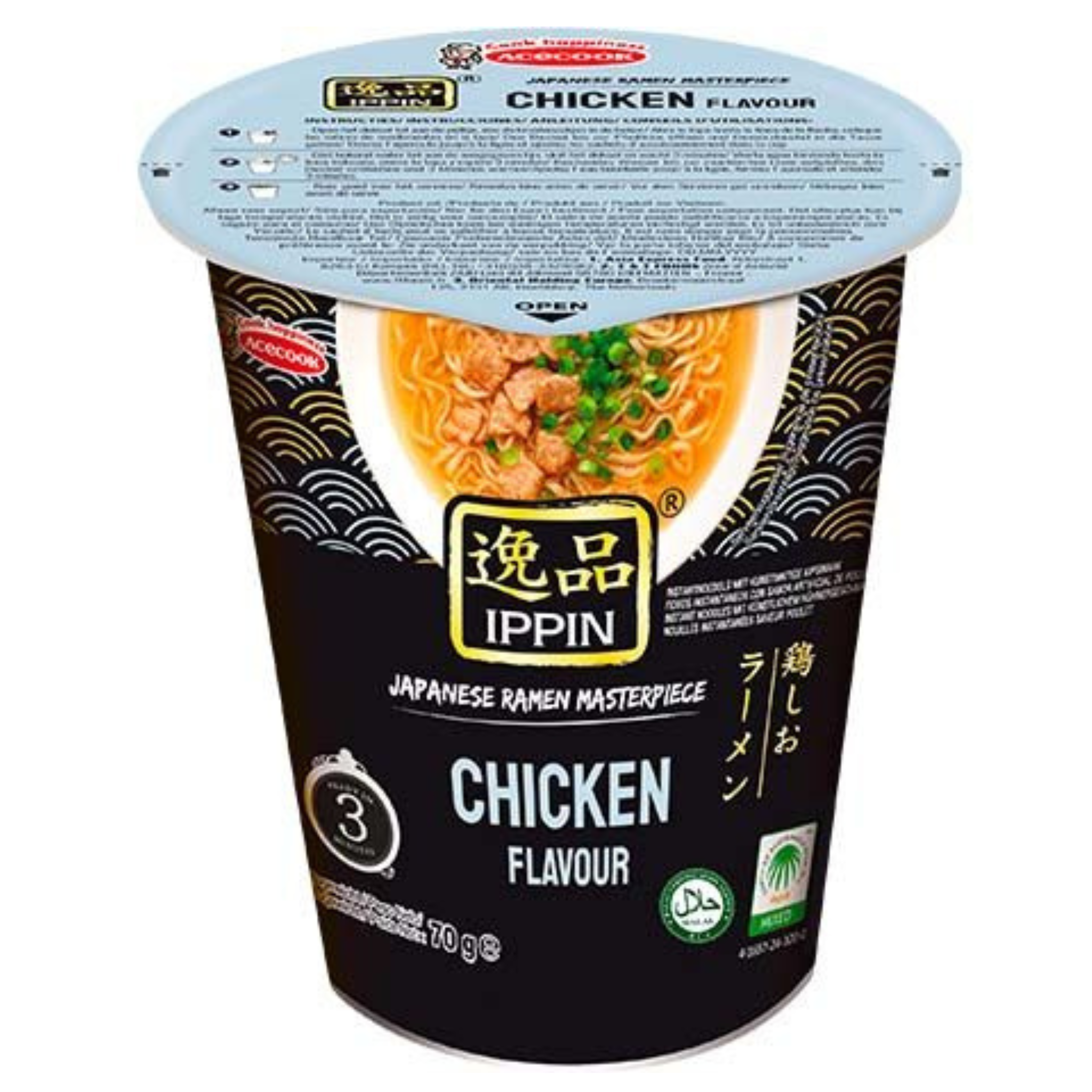Acecook Ippin Instantnudeln Ramen Chicken Cup 70g