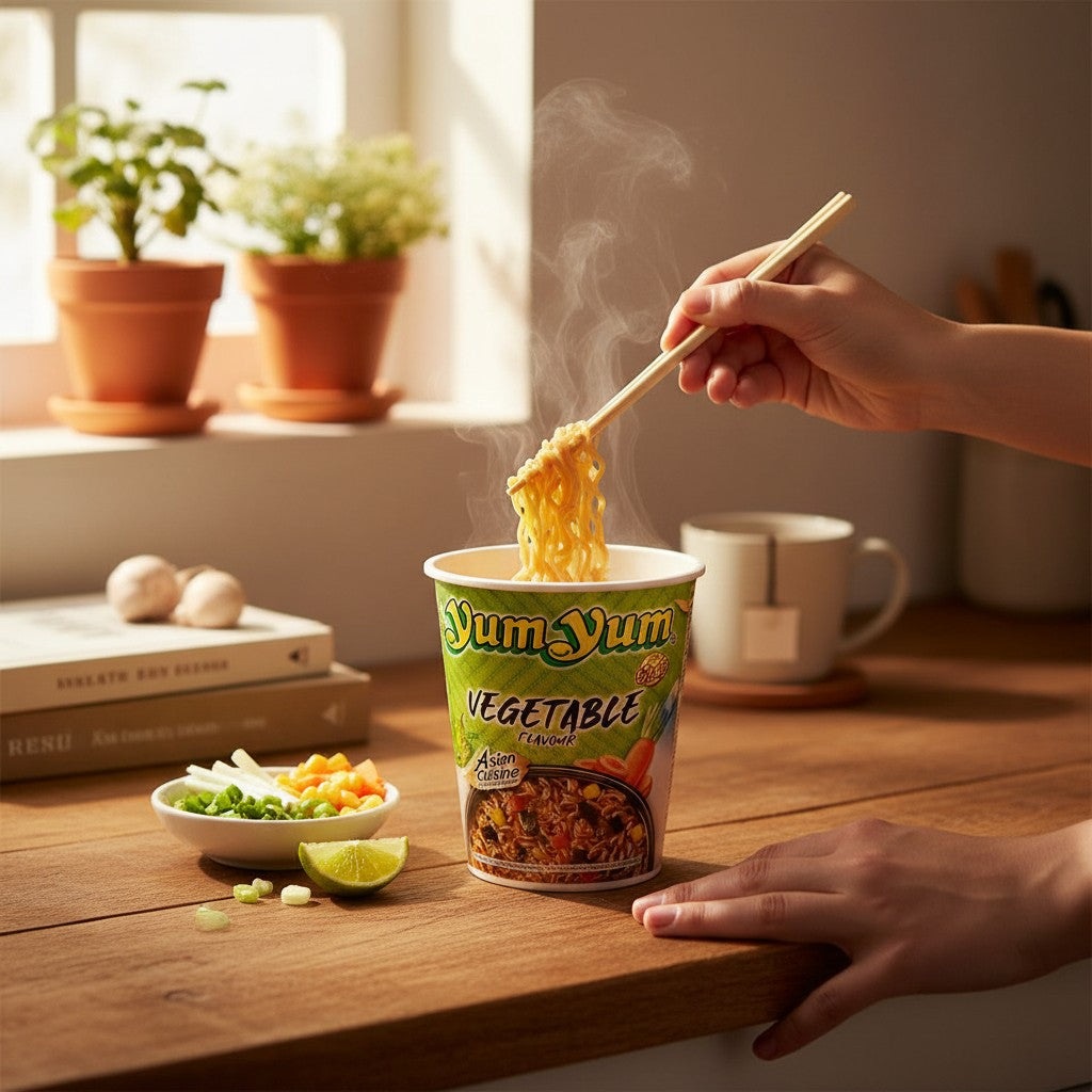 YumYum Instantnudeln Gemüse Cup 70g (24er-Pack)