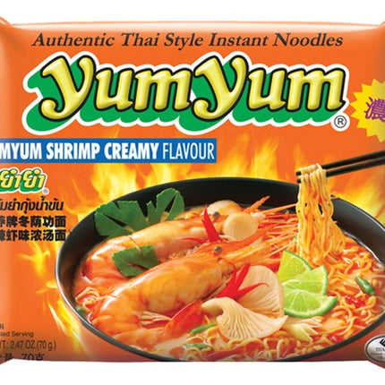 Yum Yum Instantnudeln Tom Yum Shrimp Cream Flavour 70g (30er-Pack)