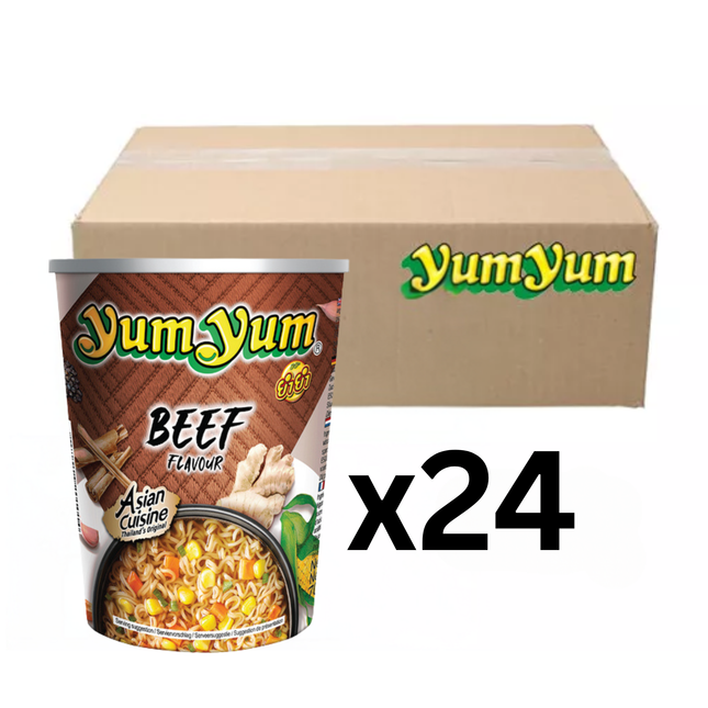 YumYum Instantnudeln Rind Cup 70g (24er-Pack)