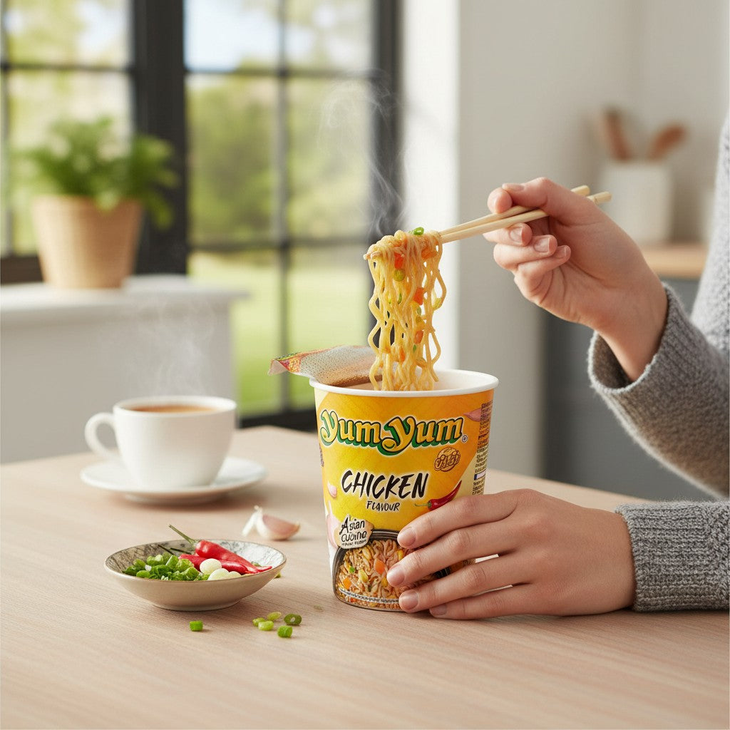 YumYum Instantnudeln Chicken Cup 70g (24er-Pack)