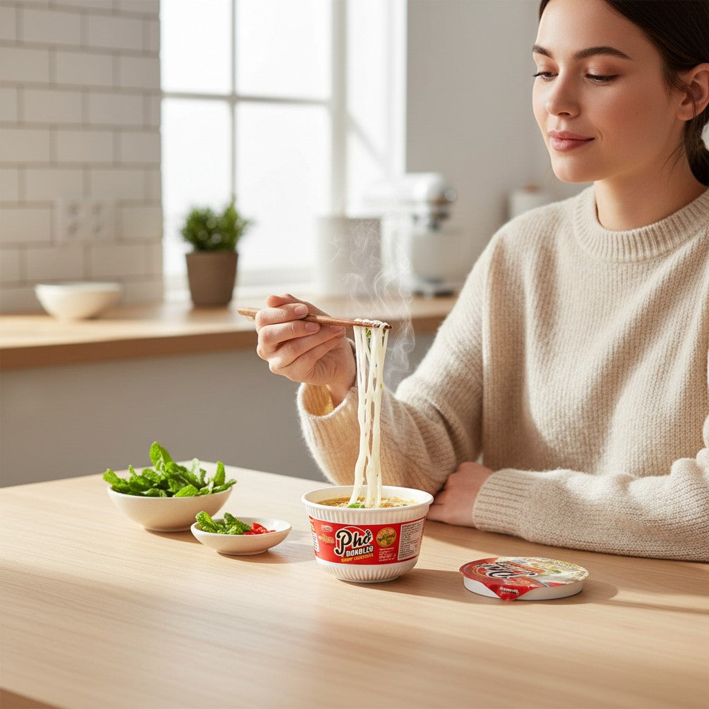 Acecook Oh Ricey Instant Reisnudelsuppe Pho Bo Rind Cup 71g