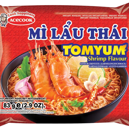 ACECOOK Instantnudeln Tom Yum Shrimp Mi Lau Thai 83g
