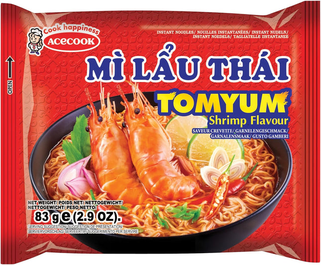 ACECOOK Instantnudeln Tom Yum Shrimp Mi Lau Thai 83g