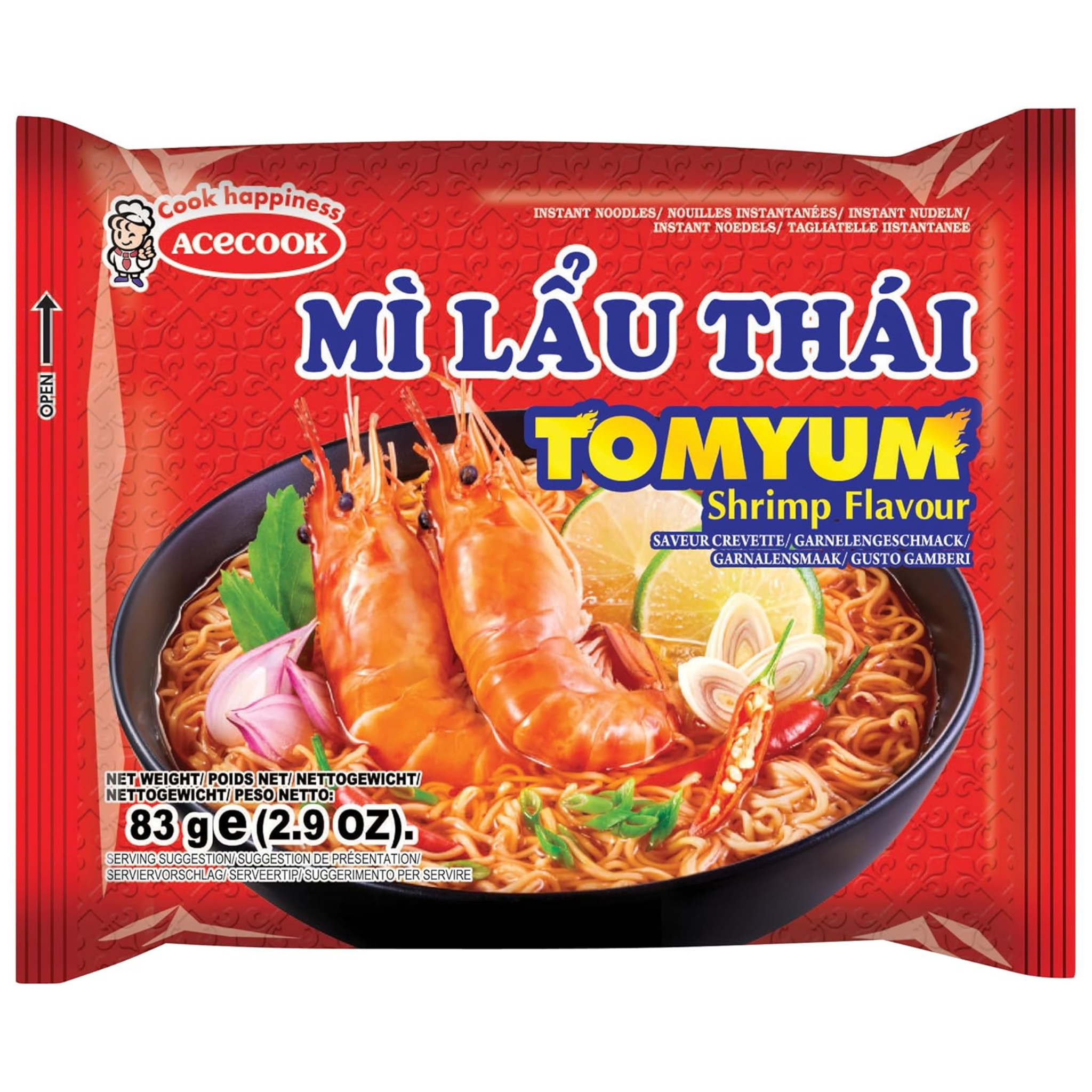 Acecook Instantnudeln Tom Yum Shrimp Mi Lau Thai 83g
