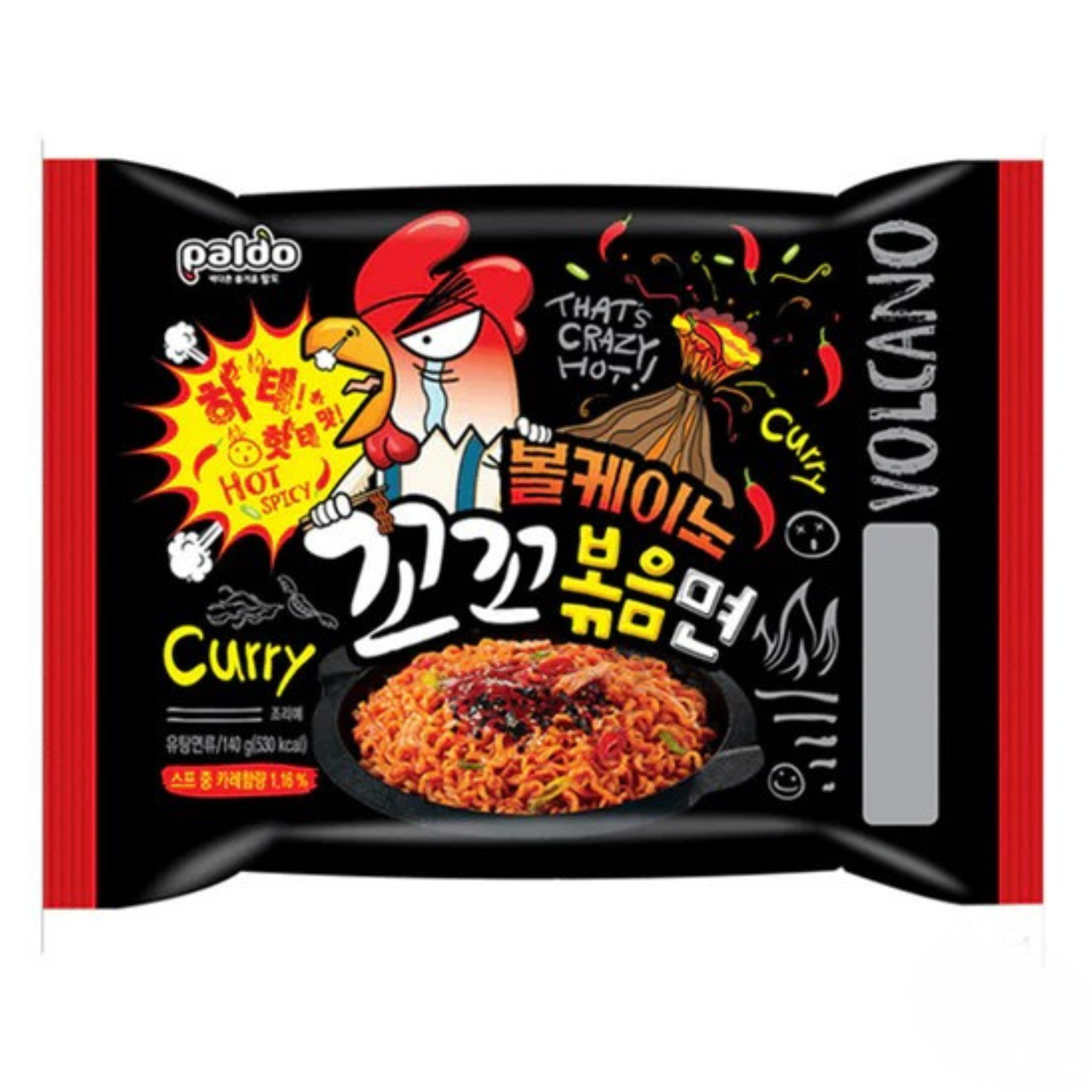 Paldo Instantnudeln Stir-Fried Volcano Huhn Scharf 140g