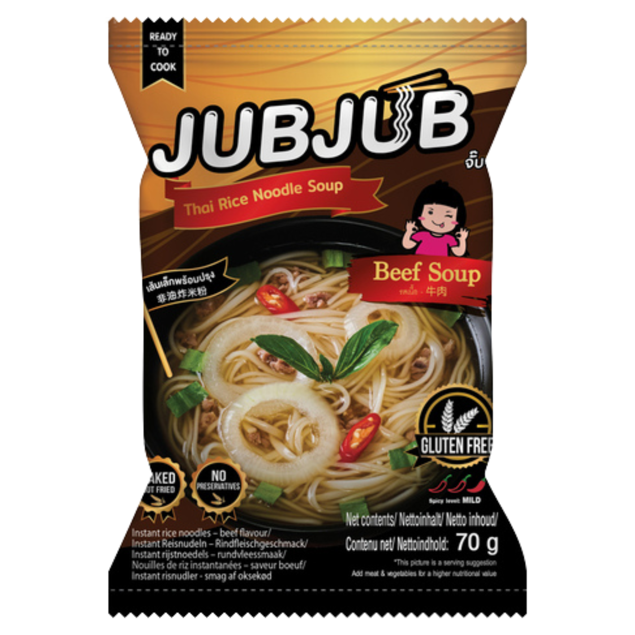 JUB JUB Instant Reisnudeln Rind 70g