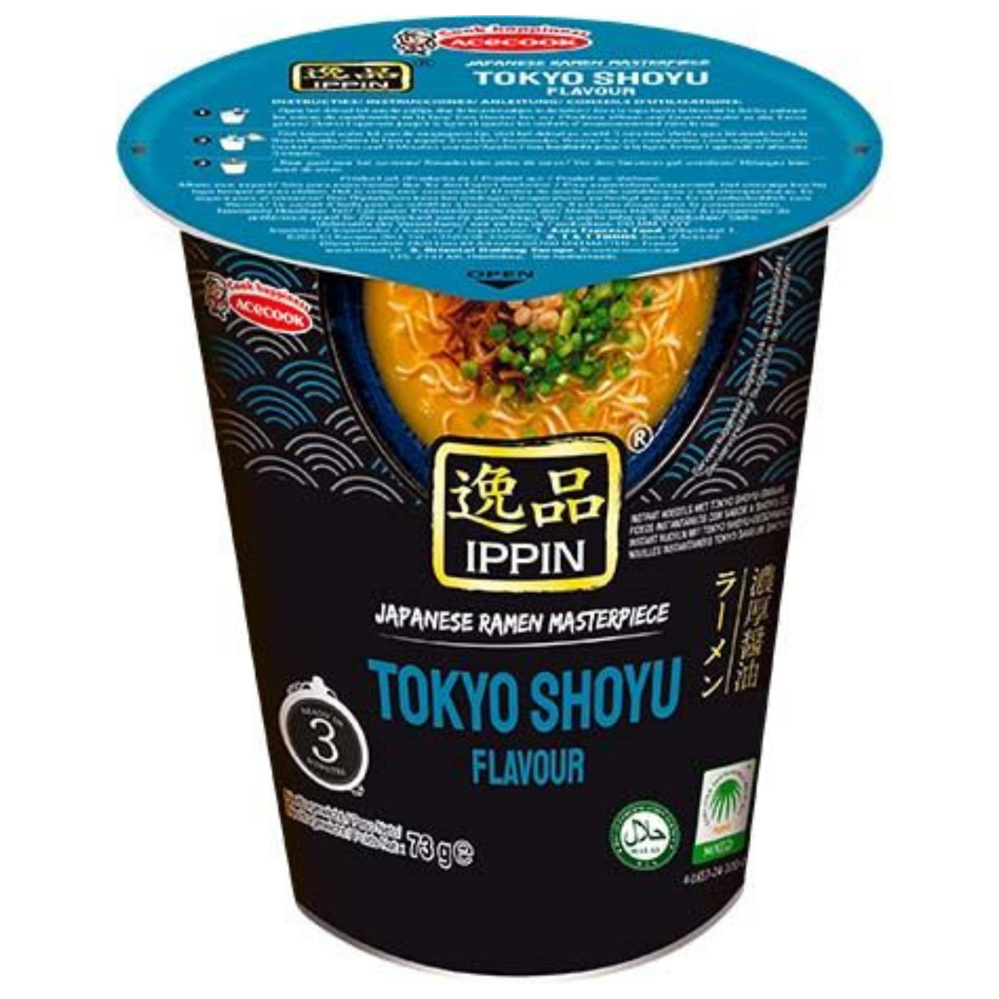 Acecook Ippin Instantnudeln Ramen Tokyo Shoyu Cup 73g