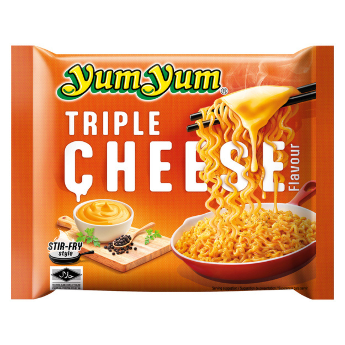 YumYum Instantnudeln Stir-Fried Triple Cheese 100g