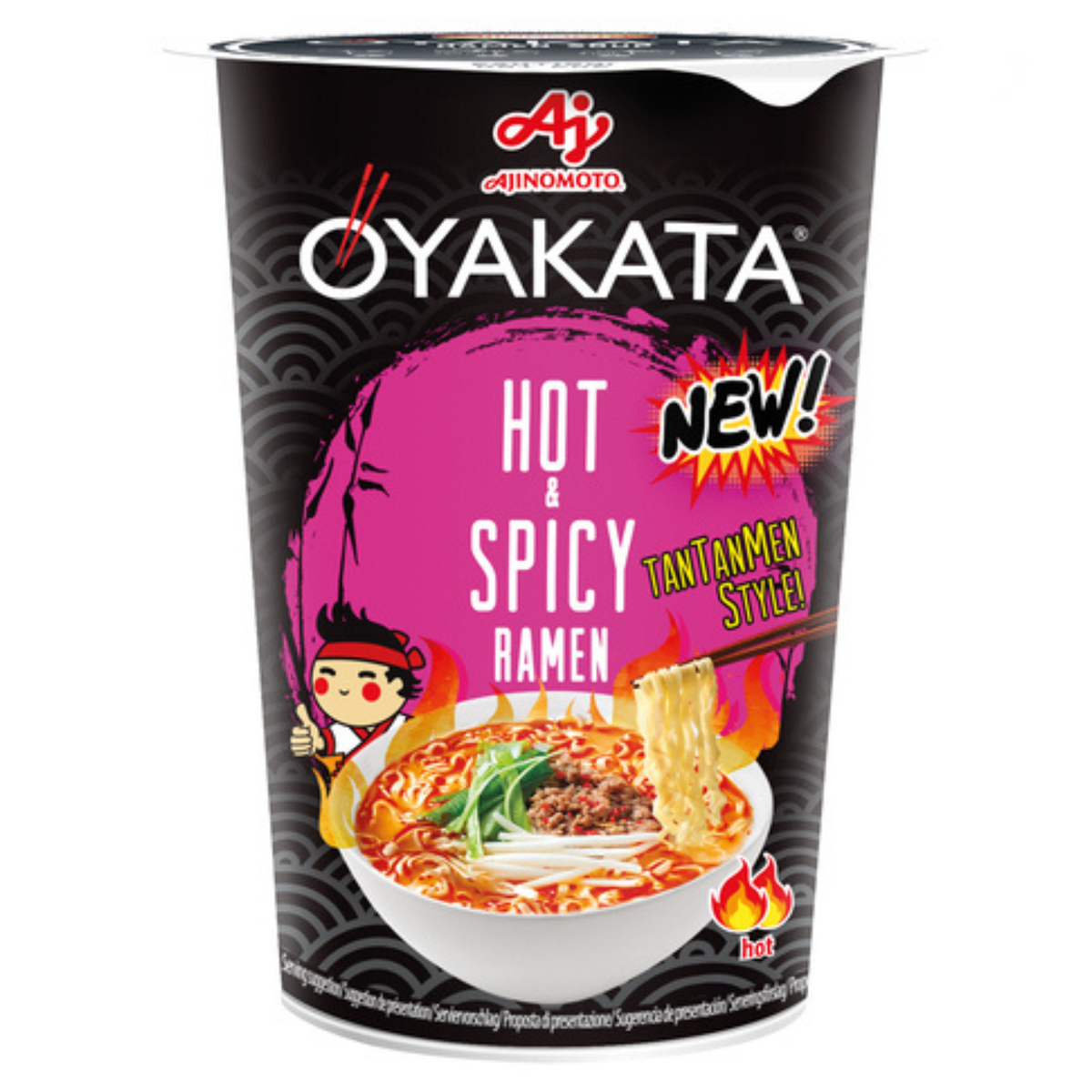 Ajinomoto OYAKATA Instantnudeln Tantanmen scharf Ramen Cup 63g