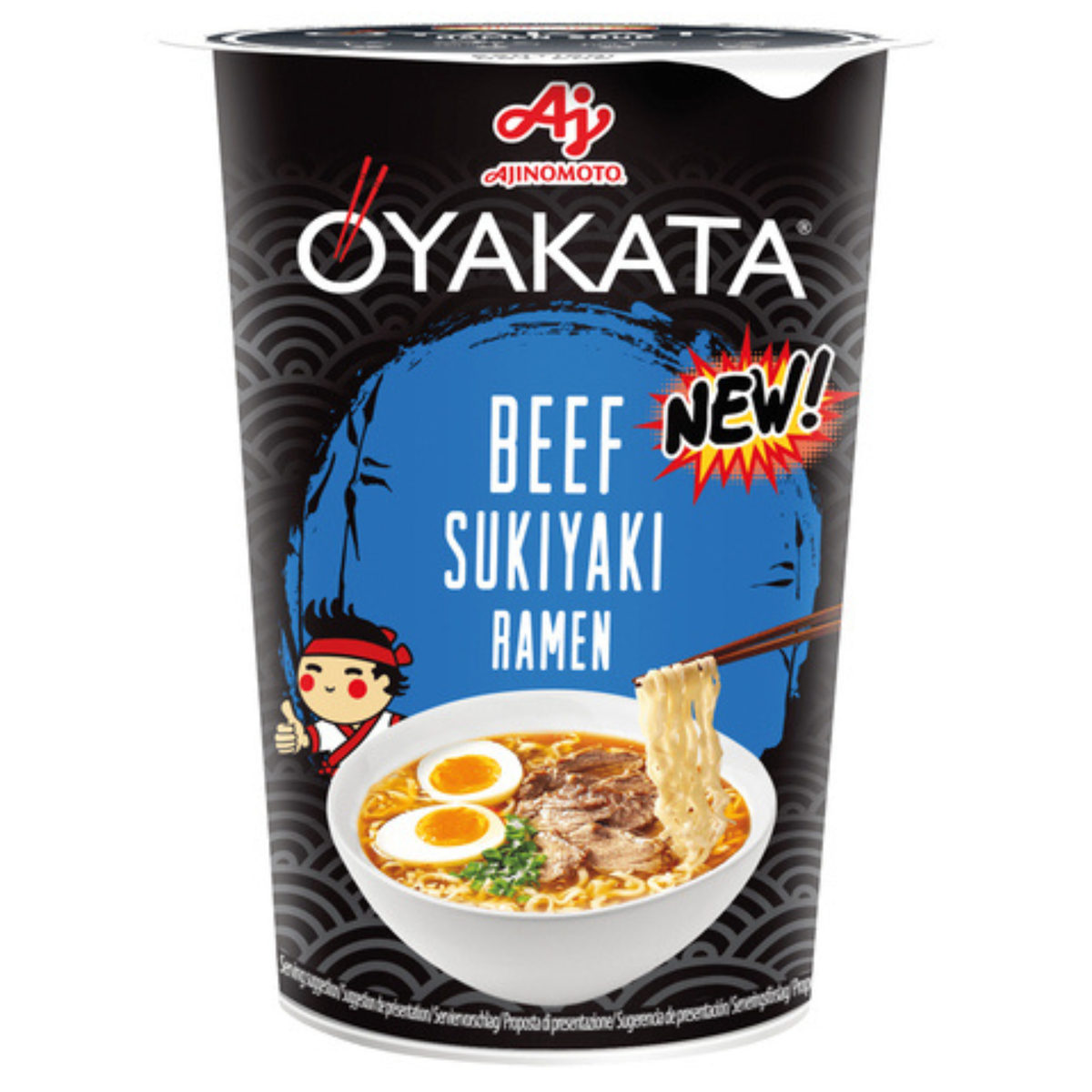 Ajinomoto OYAKATA Instantnudeln Sukiyaki Rind Ramen Cup 63,5g