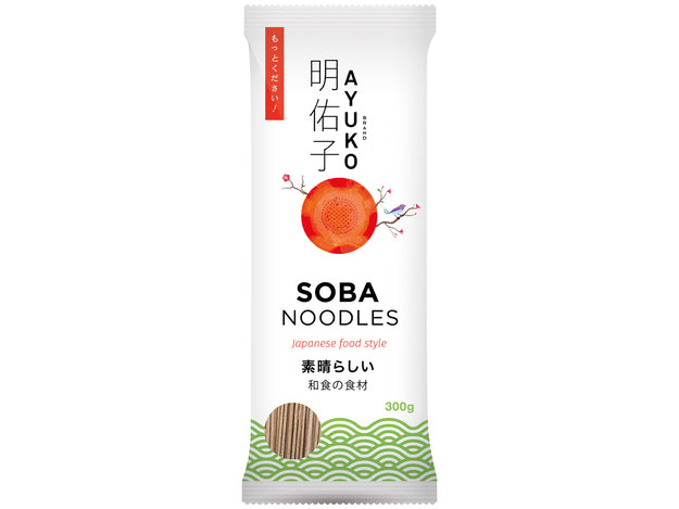 AYUKO Soba Buchweizen Nudeln | Soba Nudeln nach japanischer Art 300 g