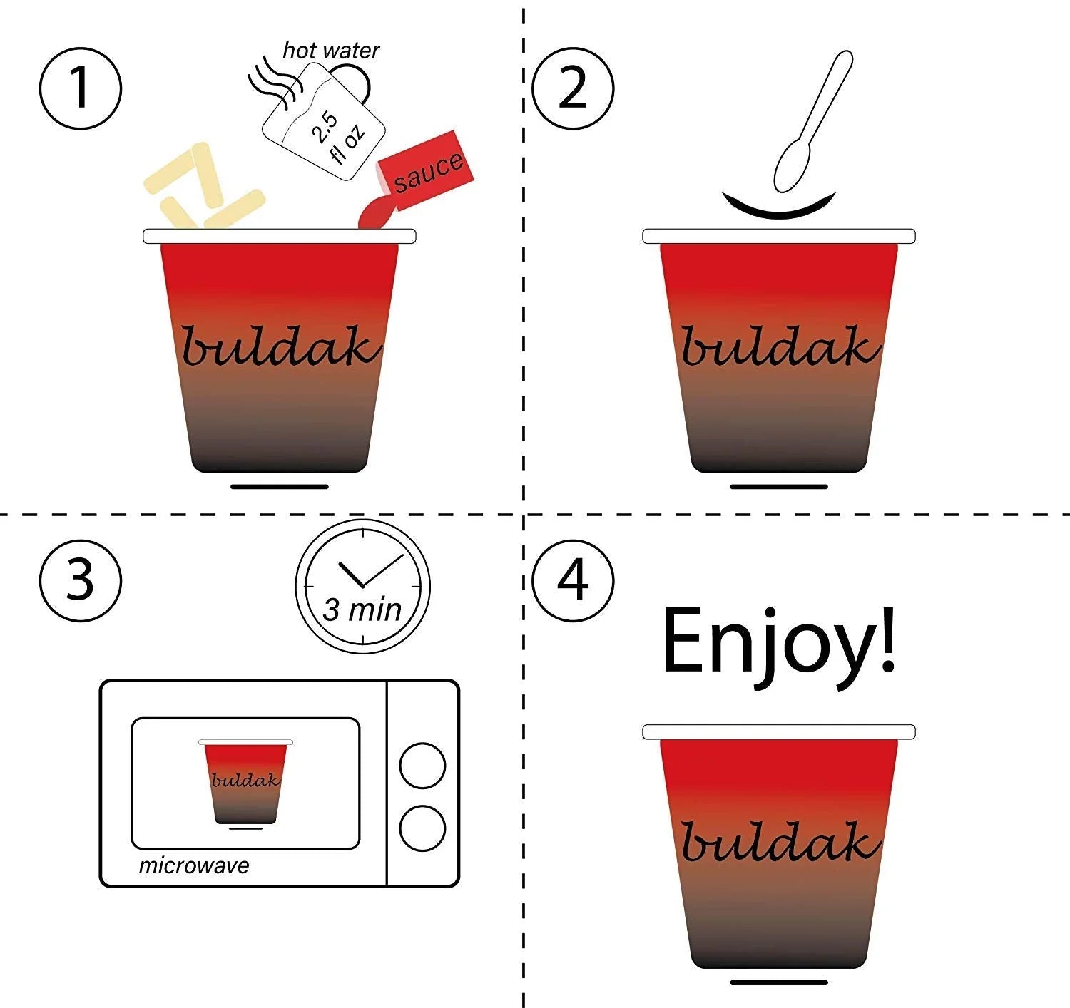 SAMYANG Buldak Topokki Tteokbokki Cup - Hot Chicken 185g