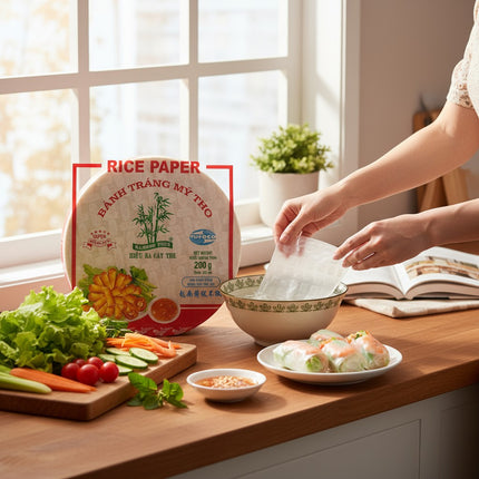 BAMBOO TREE Reispapier Frühlingsrolle Rund 22 cm, 200 g