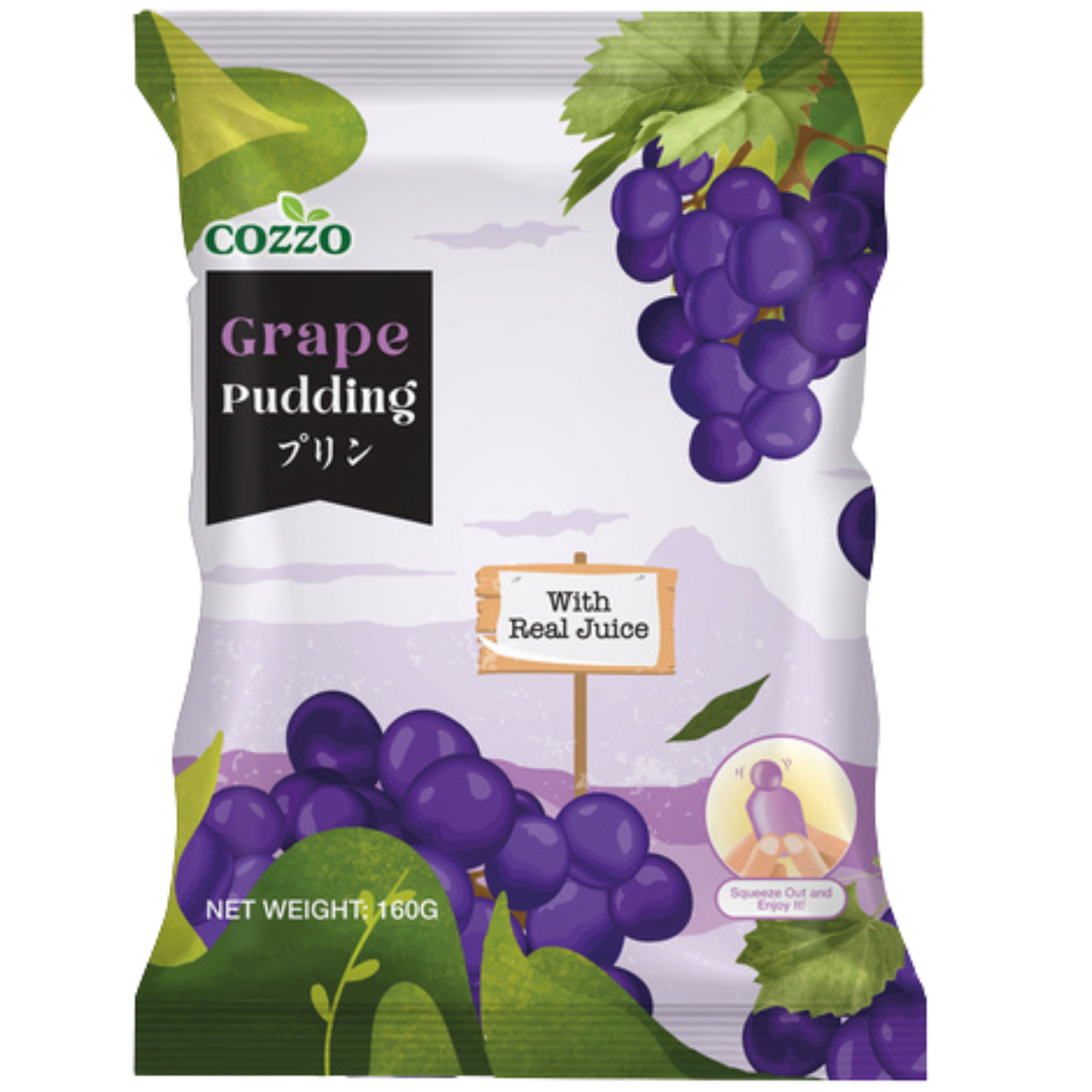 COZZO Frucht Jelly Gelee Bonbons Traube 160g