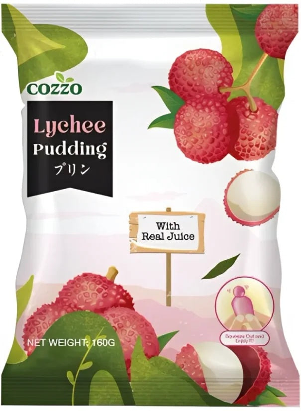 COZZO Frucht Jelly Gelee Bonbons Litschi 160g