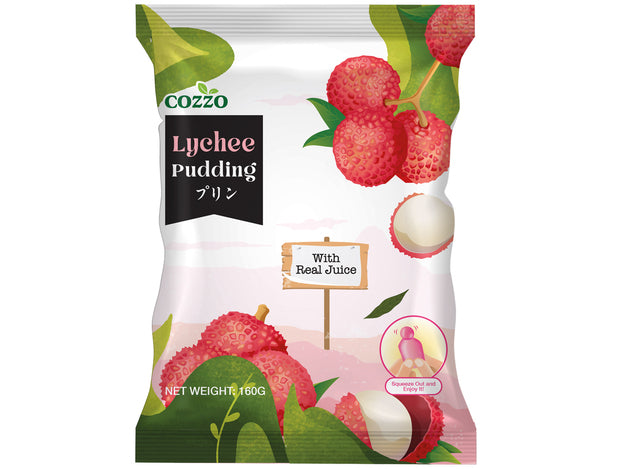COZZO Frucht Jelly Gelee Bonbons Litschi 160g