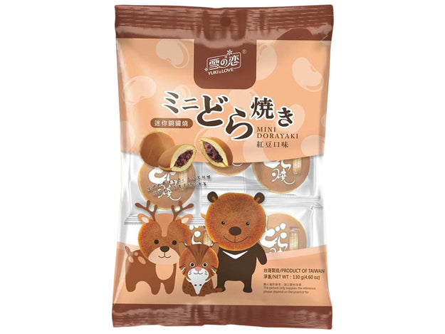 YUKI & LOVE Mini Dorayaki Adzukibohnen (jap. Pfannkuchen roten Bohnen) 130g