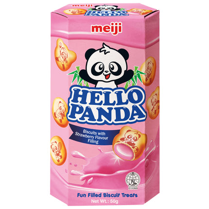 meiji Hello Panda Kekse Erdbeerfüllung 50g