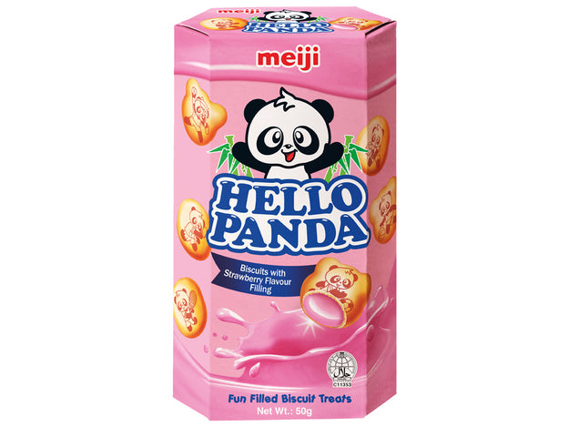 Meiji Hello Panda Kekse Erdbeerfüllung 50g