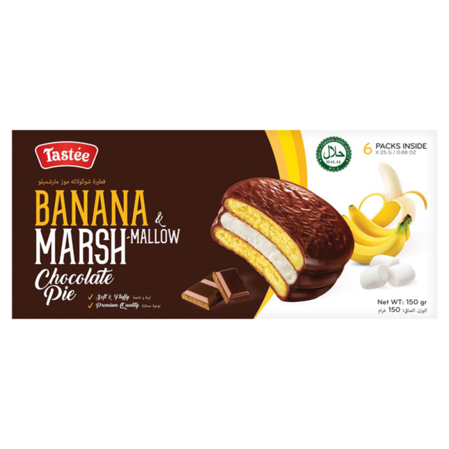 Tastée Chocolate Pie Banane & Marshmallow 150g